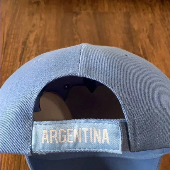 Argentina Team Soccer Cap Blue Adjustable NWT - Picture 9 of 12